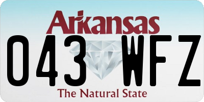 AR license plate 043WFZ