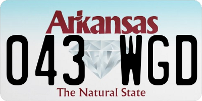 AR license plate 043WGD