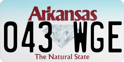 AR license plate 043WGE