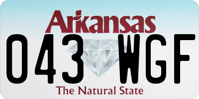 AR license plate 043WGF