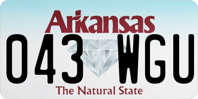 AR license plate 043WGU