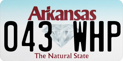 AR license plate 043WHP