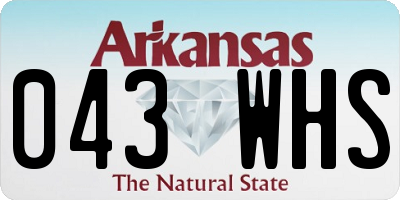 AR license plate 043WHS