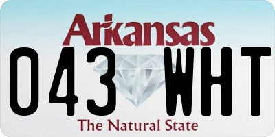 AR license plate 043WHT