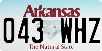 AR license plate 043WHZ