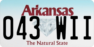 AR license plate 043WII
