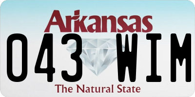 AR license plate 043WIM