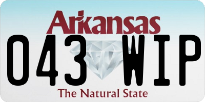 AR license plate 043WIP