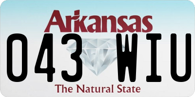 AR license plate 043WIU