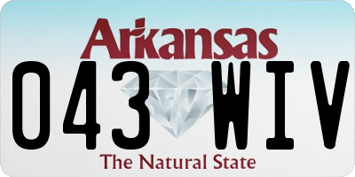 AR license plate 043WIV