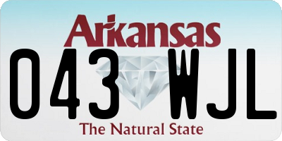 AR license plate 043WJL