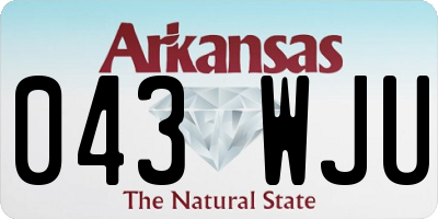 AR license plate 043WJU