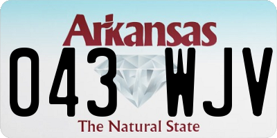AR license plate 043WJV