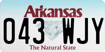 AR license plate 043WJY