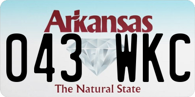 AR license plate 043WKC