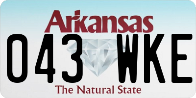 AR license plate 043WKE