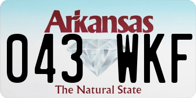 AR license plate 043WKF