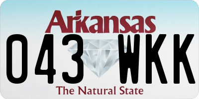 AR license plate 043WKK