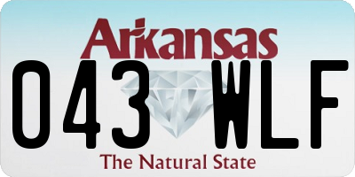 AR license plate 043WLF
