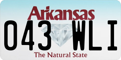 AR license plate 043WLI