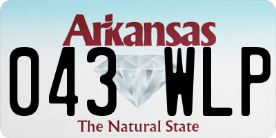 AR license plate 043WLP