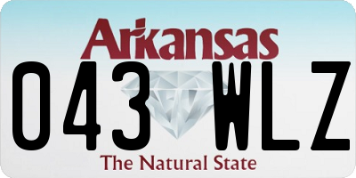 AR license plate 043WLZ