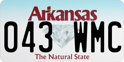AR license plate 043WMC