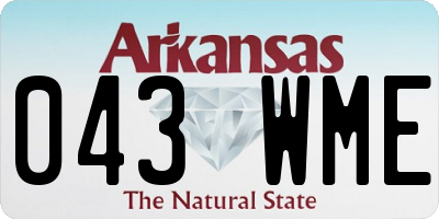 AR license plate 043WME