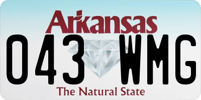 AR license plate 043WMG