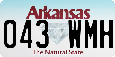 AR license plate 043WMH