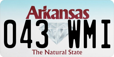 AR license plate 043WMI