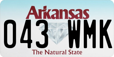 AR license plate 043WMK