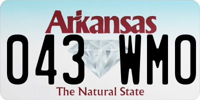 AR license plate 043WMO