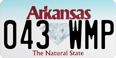 AR license plate 043WMP