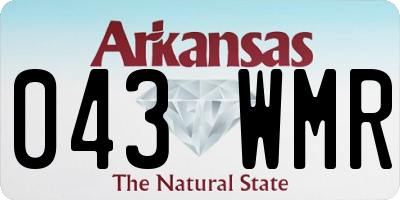 AR license plate 043WMR