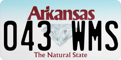 AR license plate 043WMS
