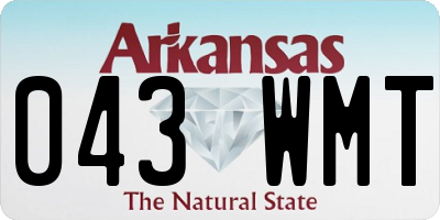 AR license plate 043WMT