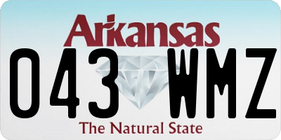 AR license plate 043WMZ