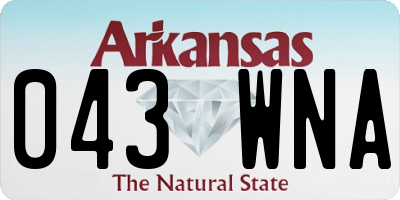 AR license plate 043WNA