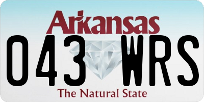 AR license plate 043WRS