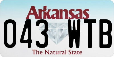 AR license plate 043WTB