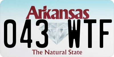 AR license plate 043WTF