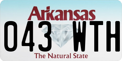 AR license plate 043WTH
