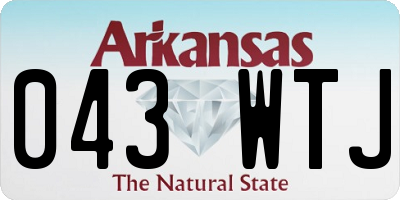 AR license plate 043WTJ