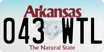 AR license plate 043WTL