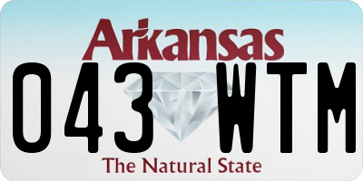 AR license plate 043WTM