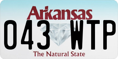 AR license plate 043WTP