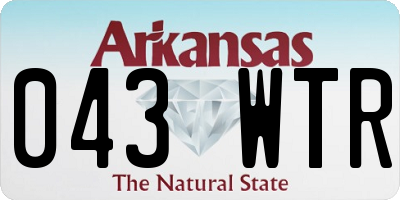 AR license plate 043WTR