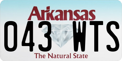 AR license plate 043WTS