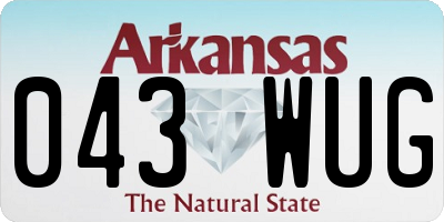 AR license plate 043WUG